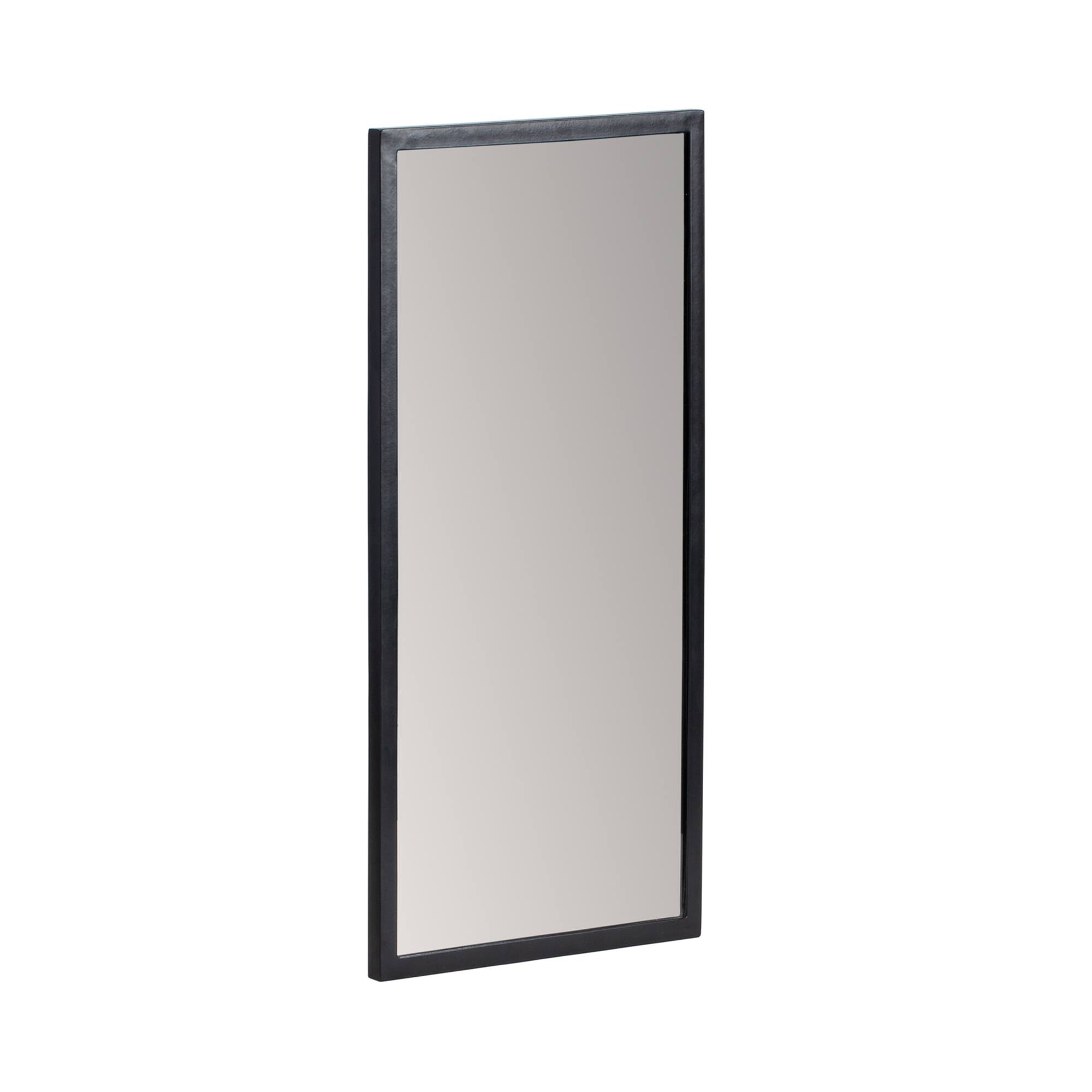 Habitat Mari 24" Black Rectangular Wall Mirror